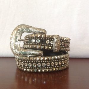 Kippys crystal and studded belt